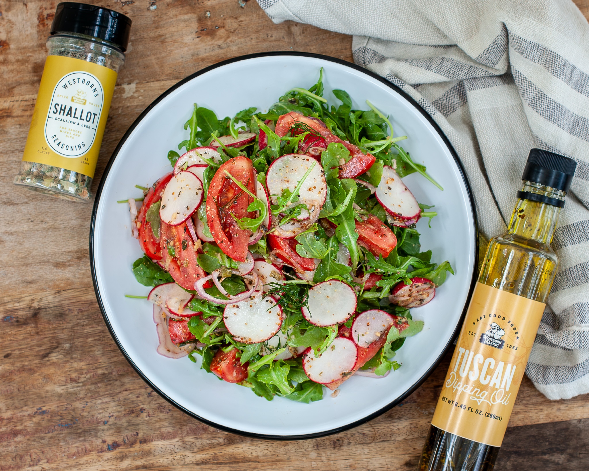Garden Tomato, Radish & Dill Salad