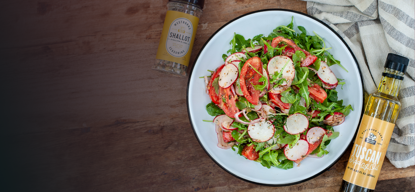 About:Try Our Garden Tomato, Radish & Dill Salad!