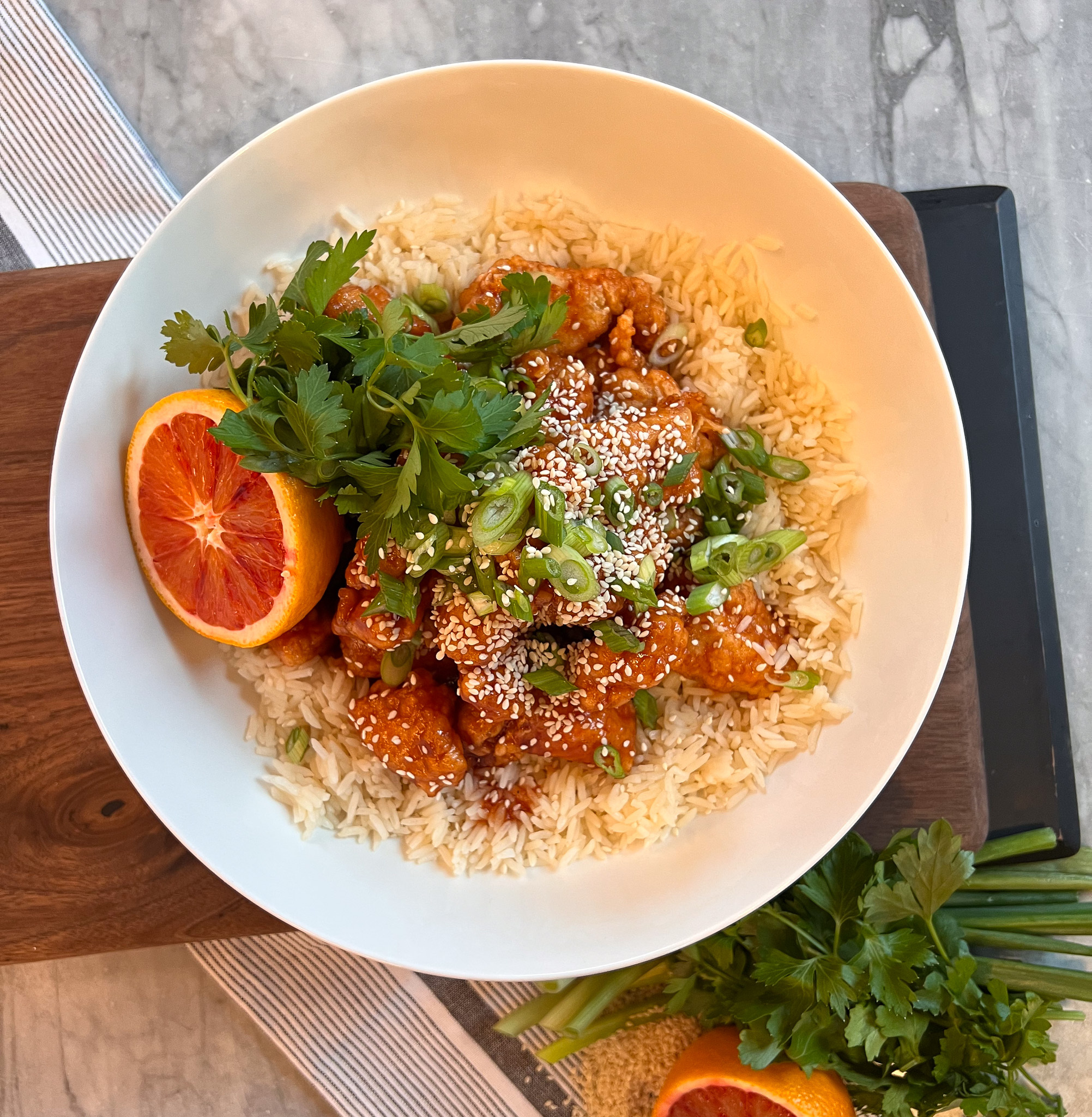 Gluten Free Blood Orange Chicken