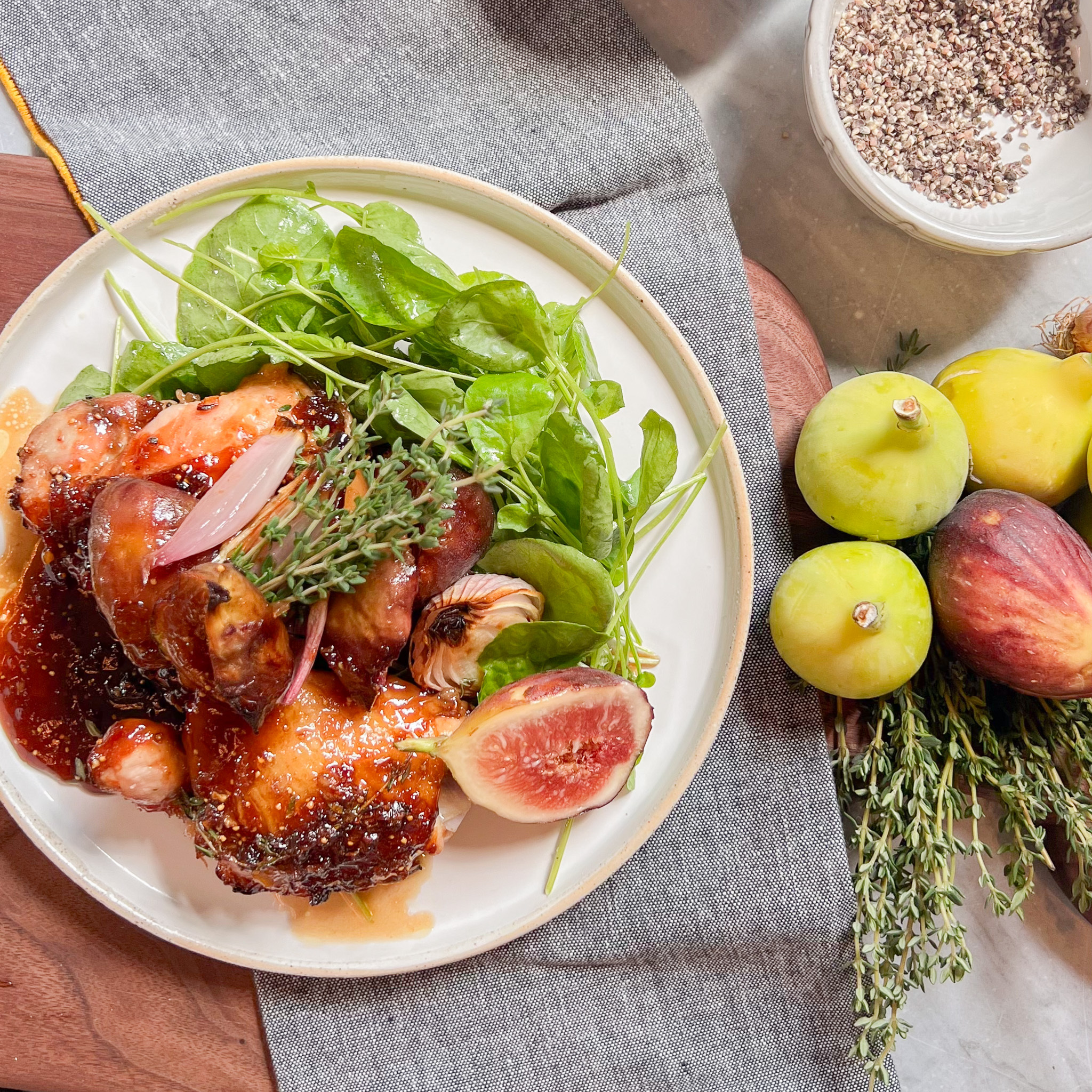 Honey Fig Roasted Chicken