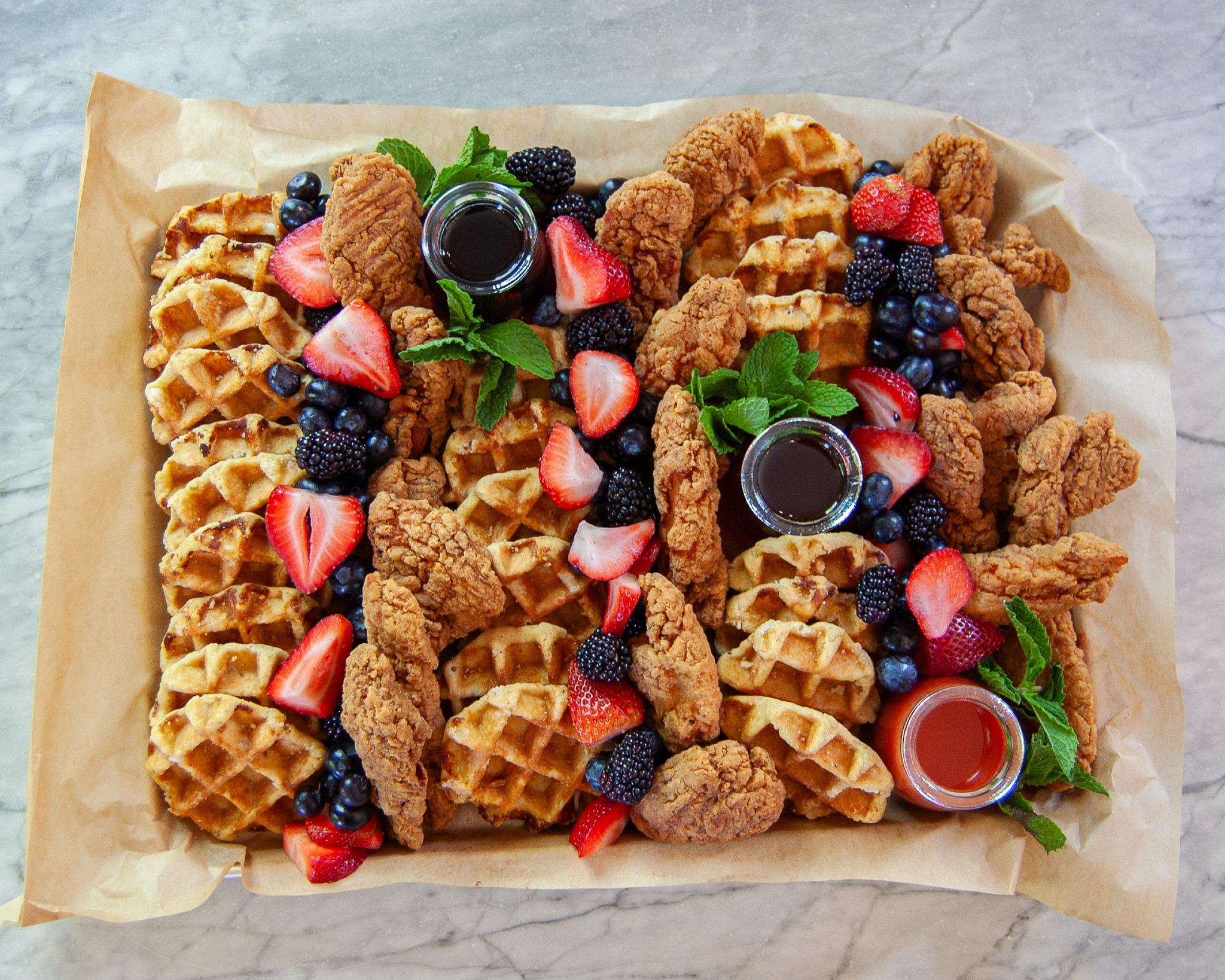 About: product commerce Mini Chicken & Waffle Tray