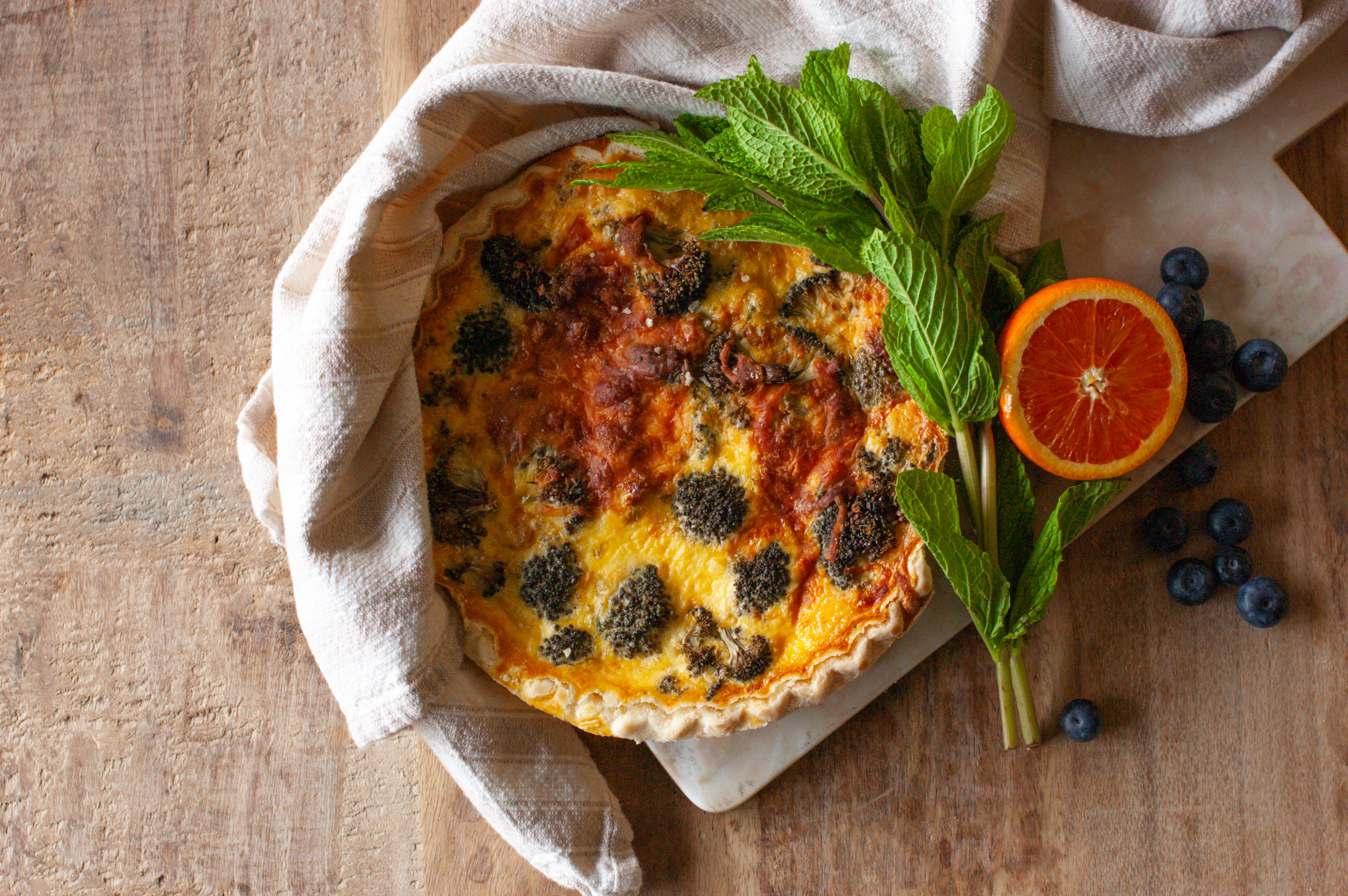 About: product commerce Broccoli Cheddar Quiche