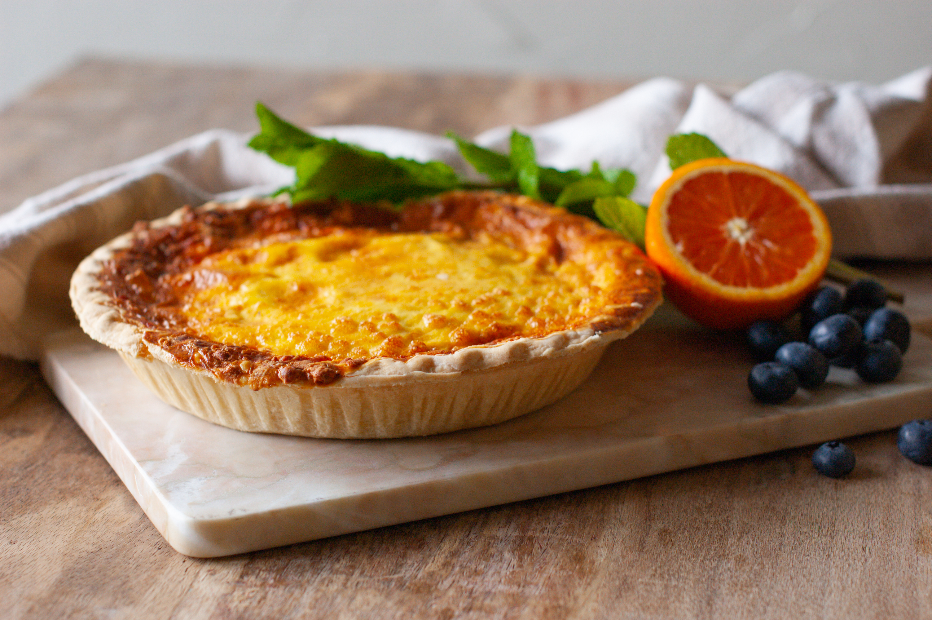Cheddar Quiche