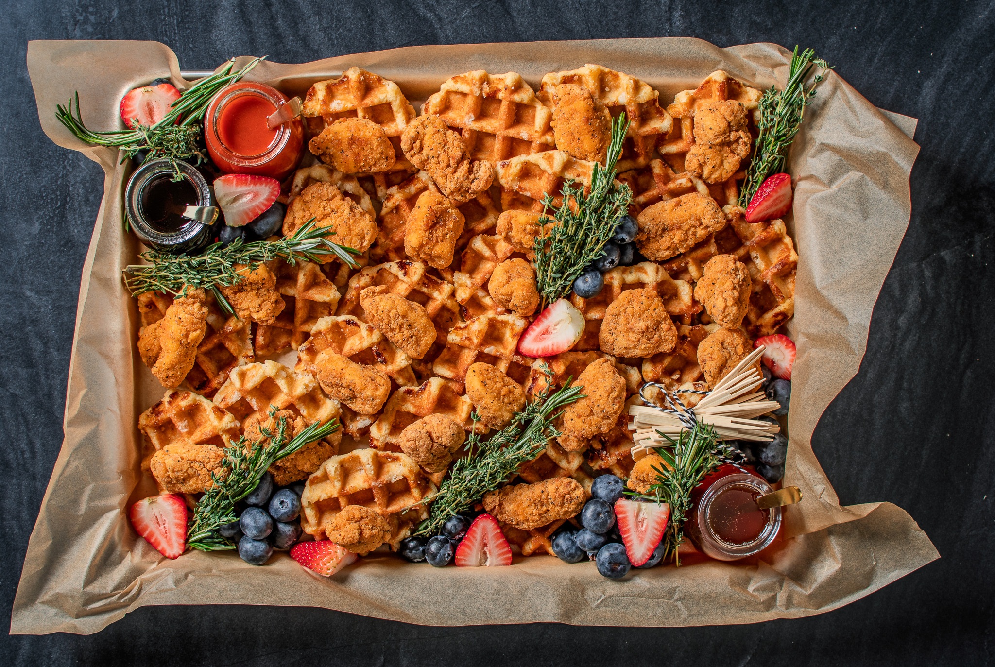 About: product commerce Mini Chicken & Waffle Tray