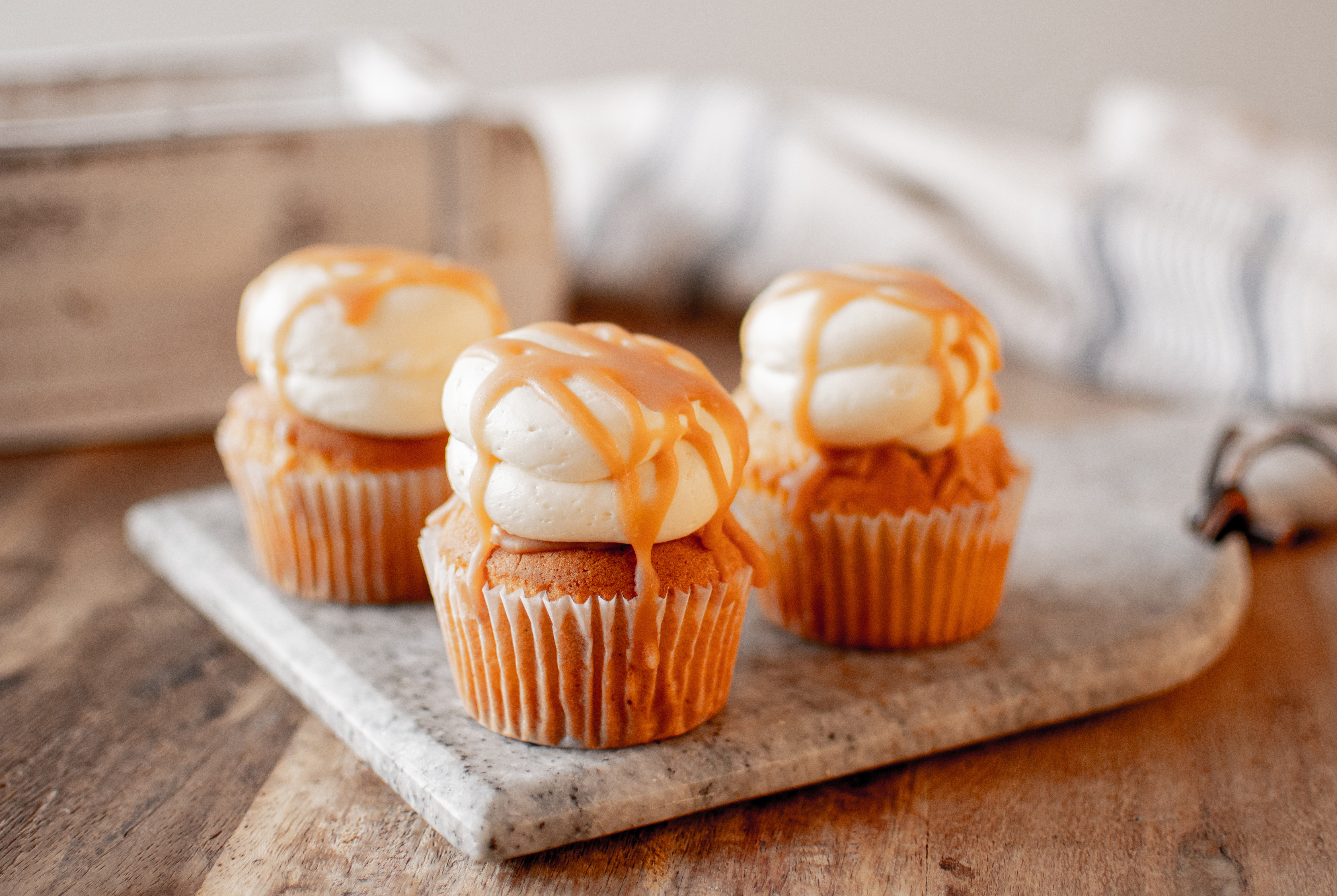 Vanilla Caramel Cupcakes