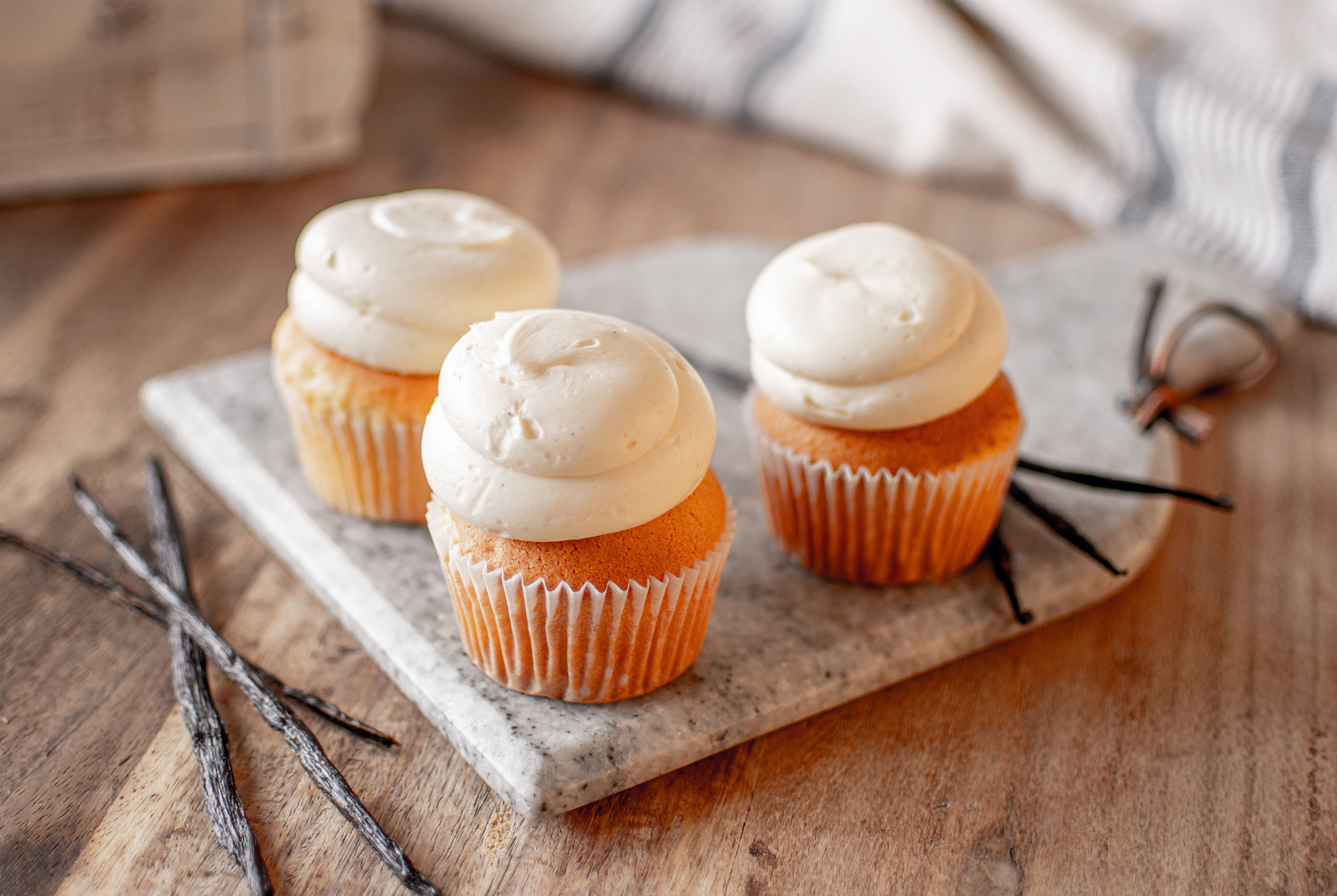 About: product commerce Vanilla Bean Cupcakes