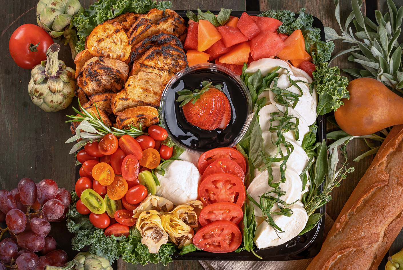 About: product commerce Caprese Platter
