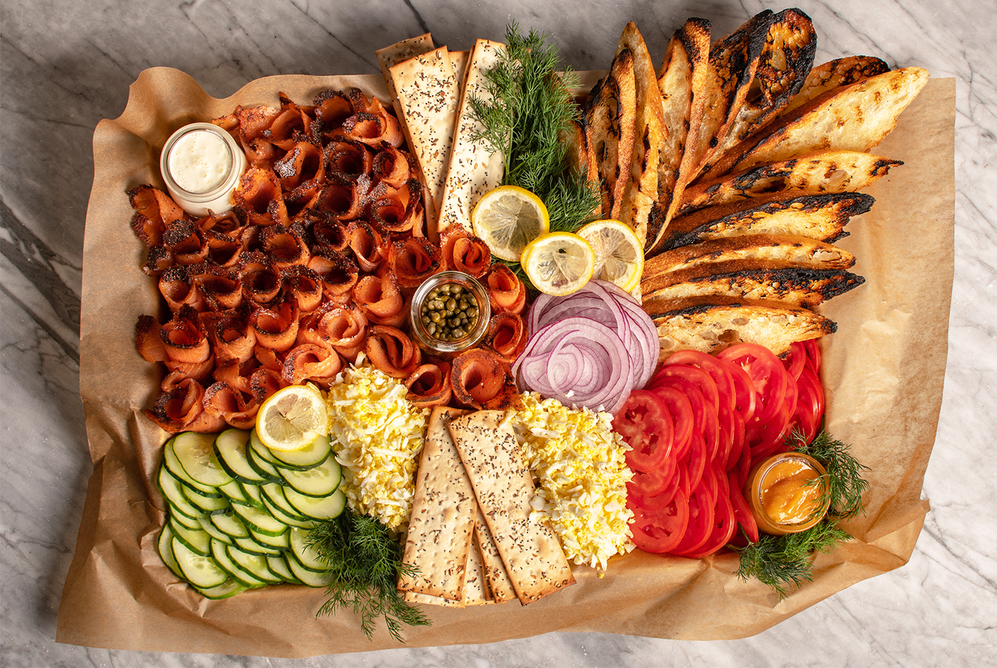 About: product commerce Pastrami Smoked Salmon Tray